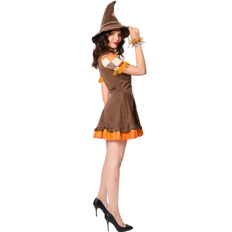 9051--Drama Scarecrow Stage Costume Halloween Costume
