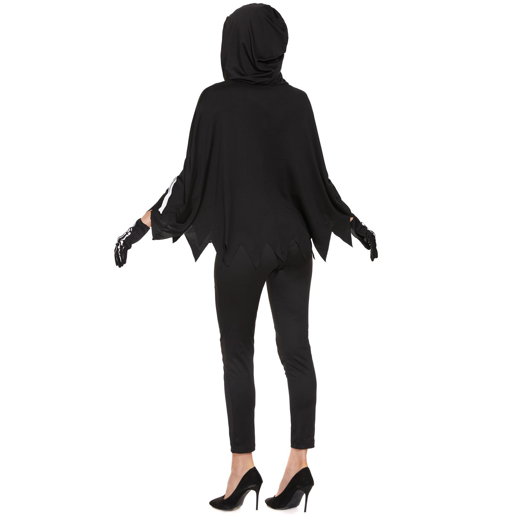 82231--Skeleton Cloak Set Horror Death Skeleton Cloak Halloween Costume