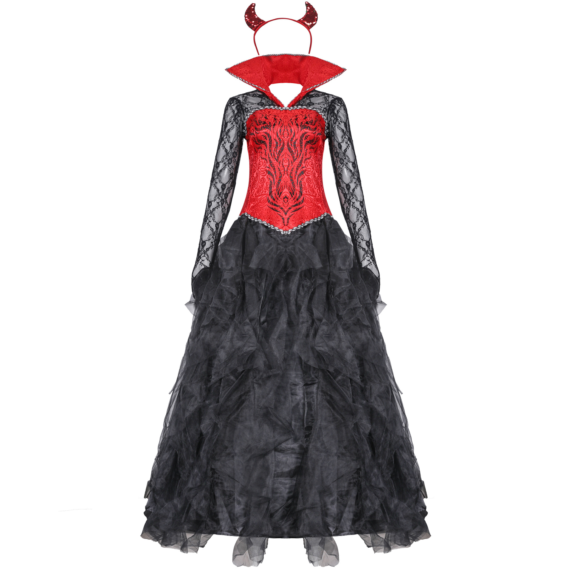 9072--New Halloween Demon Costume Evil Queen Costume