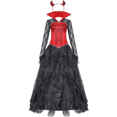 9072--New Halloween Demon Costume Evil Queen Costume