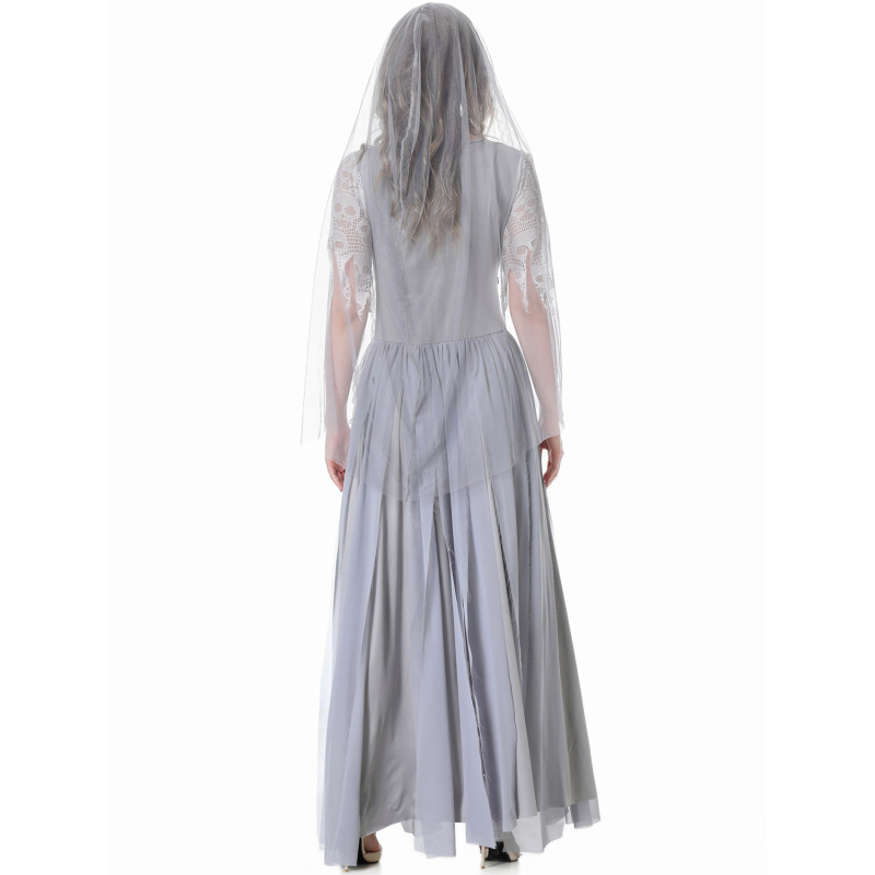 82338--Ghost Bride Dress Halloween Party Cosplay