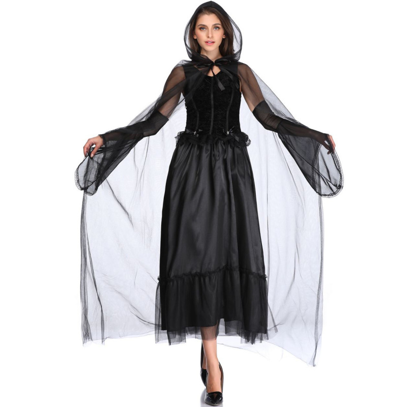 1917--Hell Death Ghost Bride Halloween Witch Costume