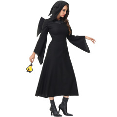 3397--Halloween zombie witch costume wings black angel witch costume