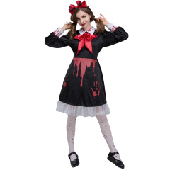 9305--Halloween Carnival Show Horror Ceramic Dolls Evil Blood Cursed Dolls