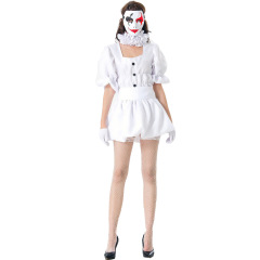1044--Vampire Bride Clown Costume Clown Resurrection Halloween Costume