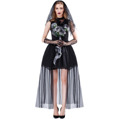 2908--Horror female ghost vampire bride halloween costume