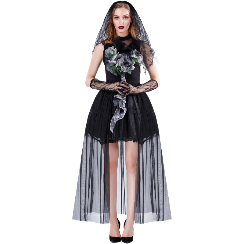 2908--Horror female ghost vampire bride halloween costume
