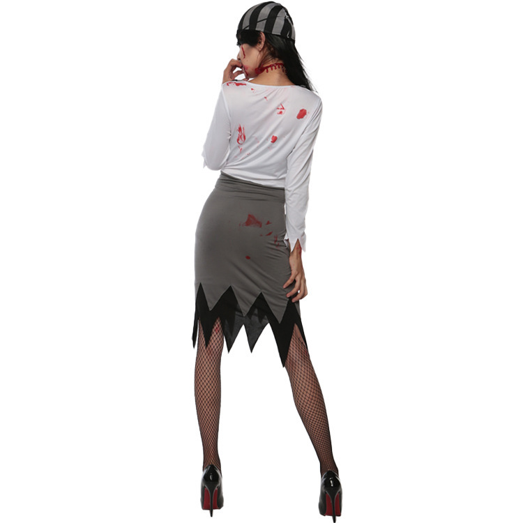 1803--Halloween Vampire Female Pirate Masquerade Costume