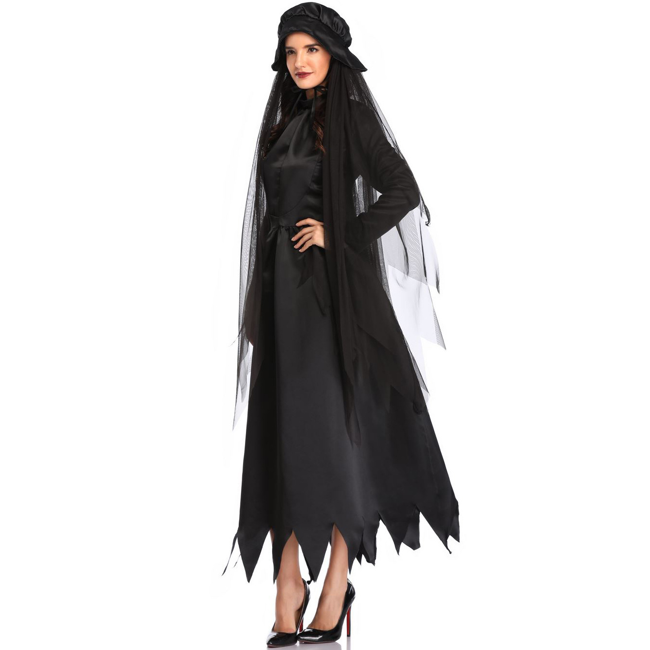 3314A--Halloween female ghost bride costume adult COS uniform dark vampire
