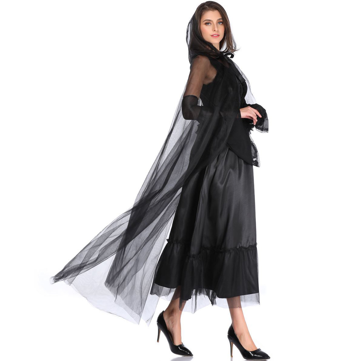 1917--Hell Death Ghost Bride Halloween Witch Costume