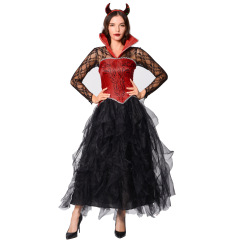 9072--New Halloween Demon Costume Evil Queen Costume