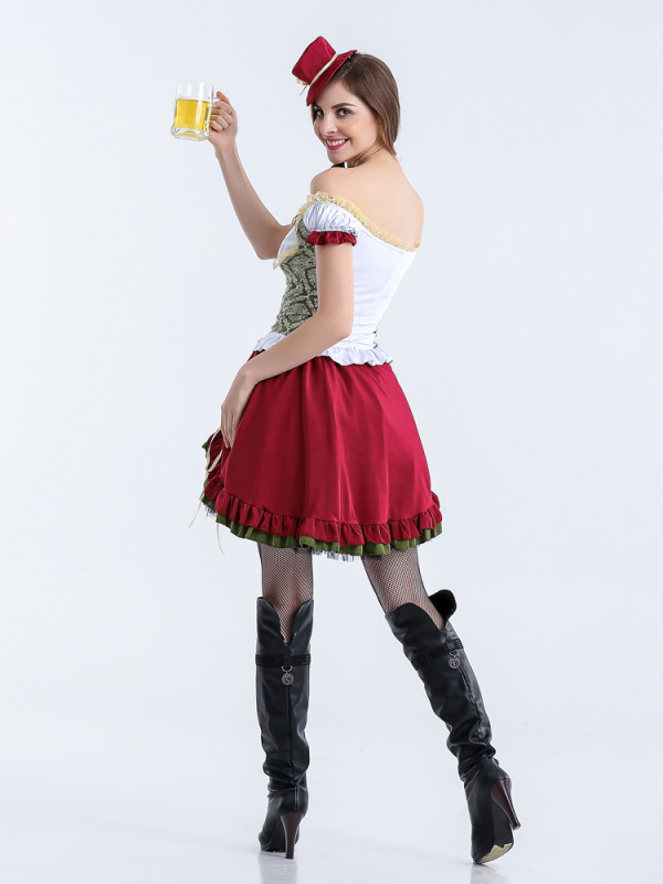 1353--Short Oktoberfest maid costume