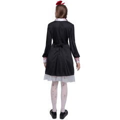 9305--Halloween Carnival Show Horror Ceramic Dolls Evil Blood Cursed Dolls