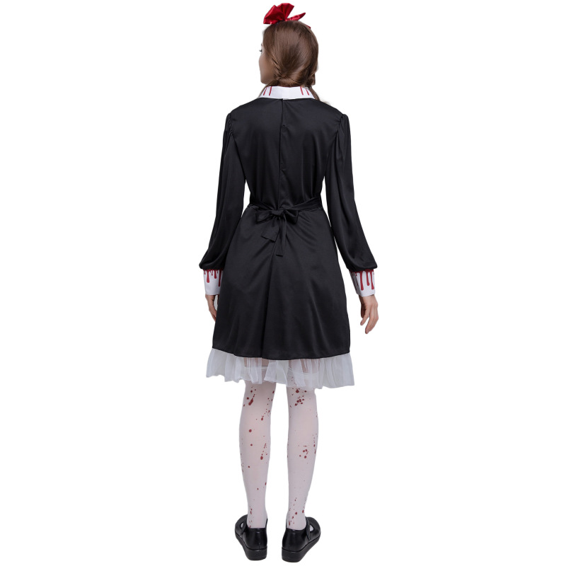 9305--Halloween Carnival Show Horror Ceramic Dolls Evil Blood Cursed Dolls