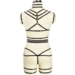 8464115--Bondage Underwear Set Mesh Bodysuit