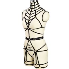 8464115--Bondage Underwear Set Mesh Bodysuit