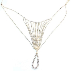 SAT3102--Shiny Luxury Rhinestone Top Elegant Body Chain Clothing Accessories