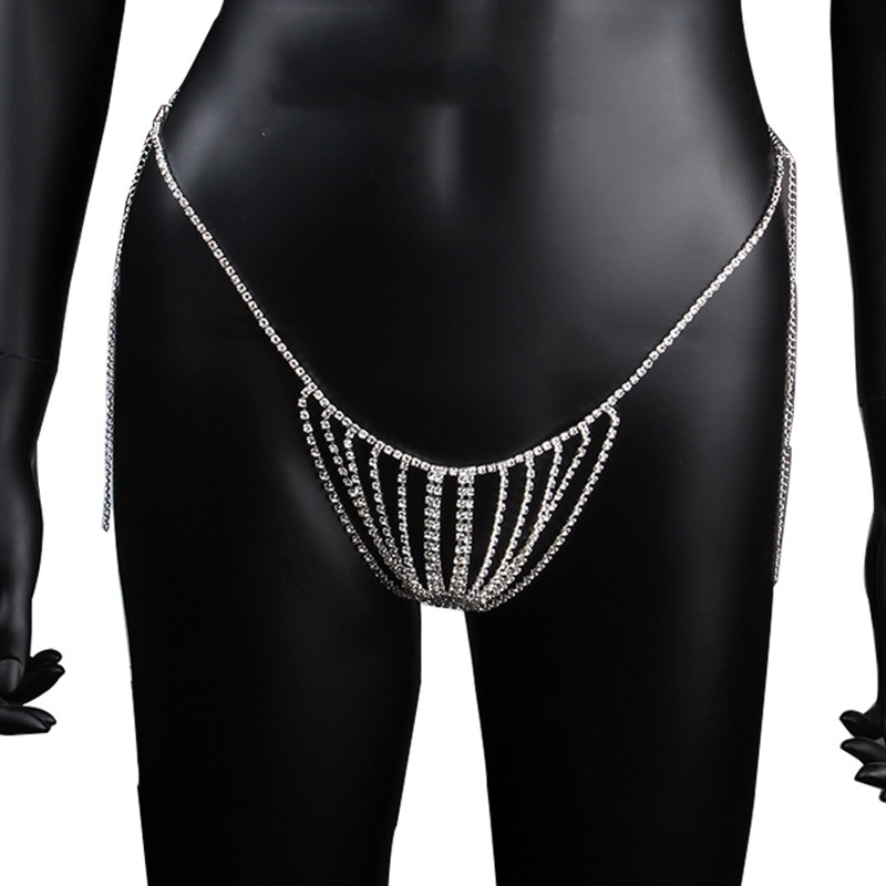 SAT3102--Shiny Luxury Rhinestone Top Elegant Body Chain Clothing Accessories
