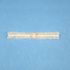 TH72--Lace bow rhinestone elastic thigh garter leg ring
