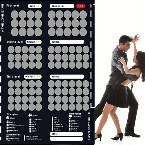25621--New couple scratch card game card to promote love scratch poster date night surprise 104 difficulty