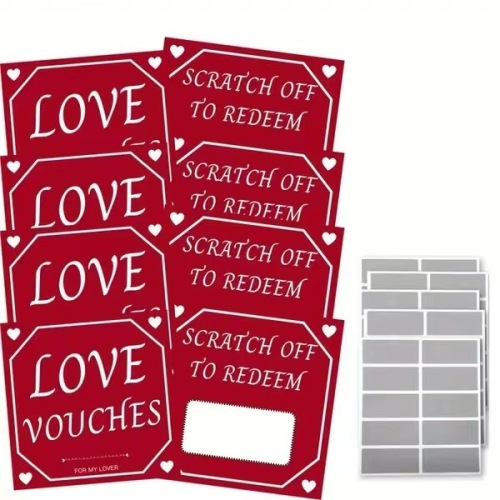 20231206--20 pcs Love Scratch-off Custom DYI Gift