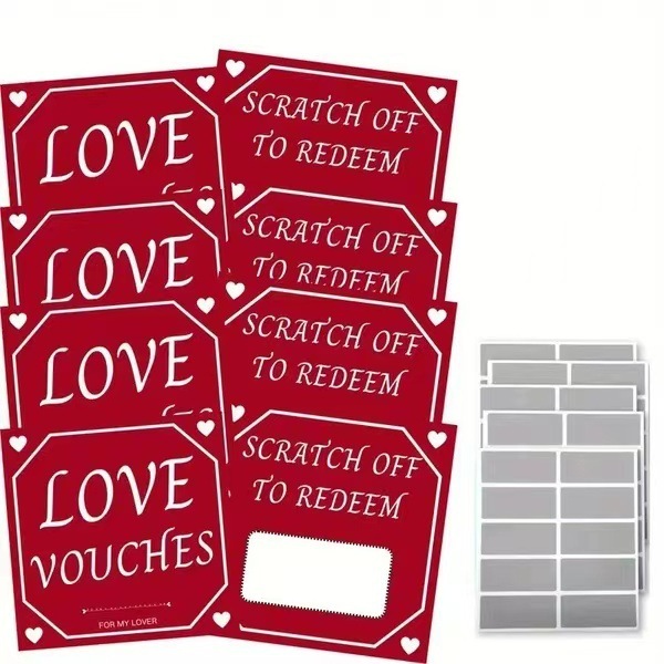 20231206--20 pcs Love Scratch-off Custom DYI Gift