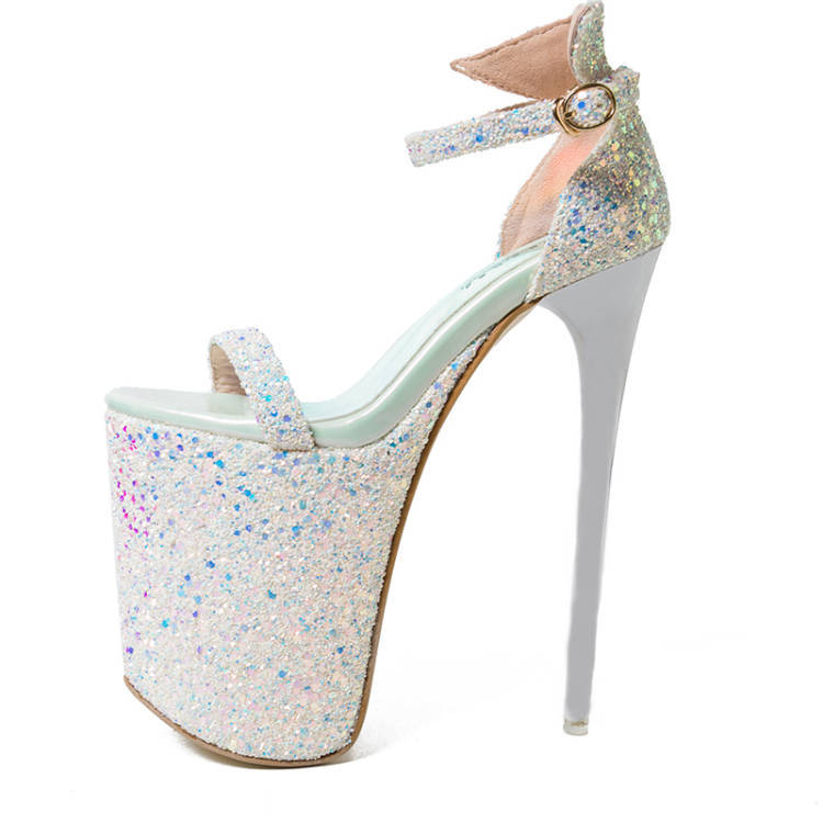 1526-1--Super high stiletto heels for women, 20cm high heels