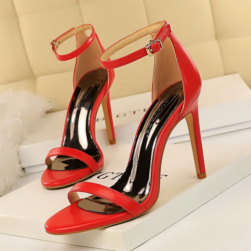 829-1--Simple stiletto high-heeled one-strap high-heeled shoes sexy nightclub sandals