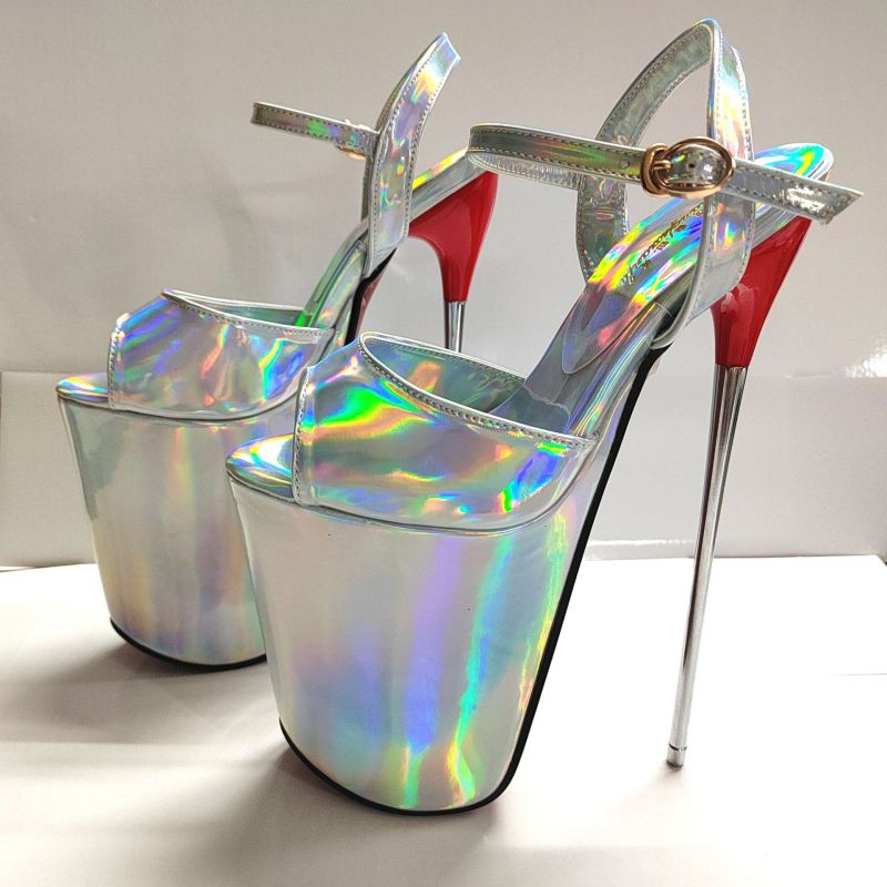 gg22--New style sandals 22cm super high stiletto heels steel heels large size