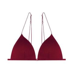 X8669--French sexy lingerie for women, front-buckled triangle cup, no steel ring Bra