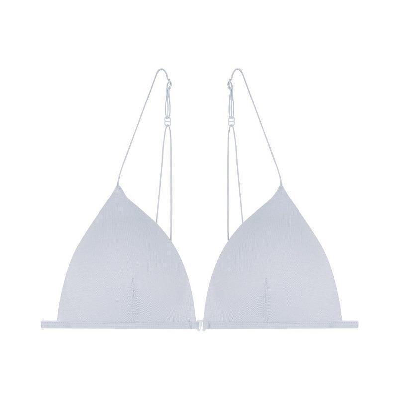 X8669--French sexy lingerie for women, front-buckled triangle cup, no steel ring Bra