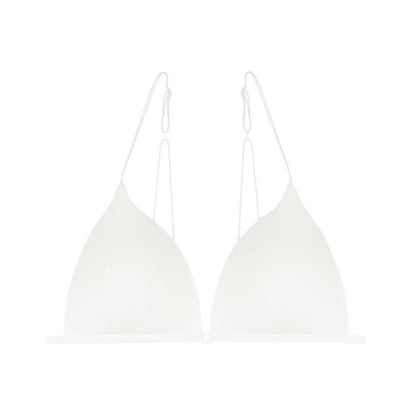X8669--French sexy lingerie for women, front-buckled triangle cup, no steel ring Bra