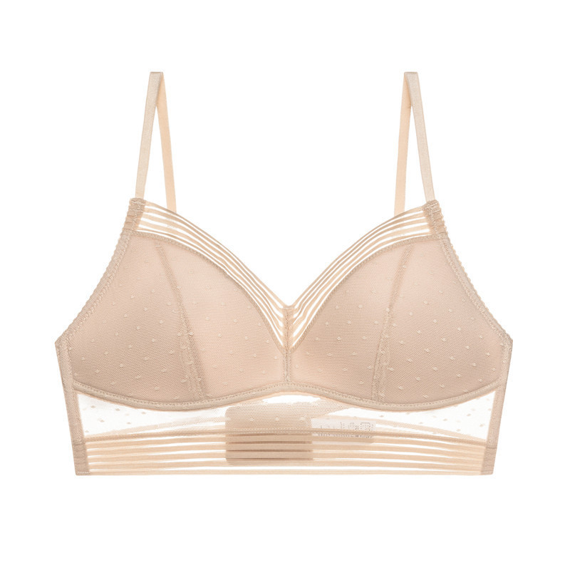 2126--Backless Thin Bra Lace Sexy No Wire Gathered U-Shaped Beautiful Back Bra