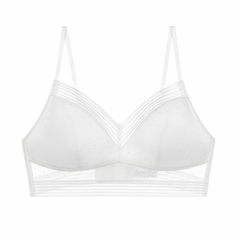 2126--Backless Thin Bra Lace Sexy No Wire Gathered U-Shaped Beautiful Back Bra