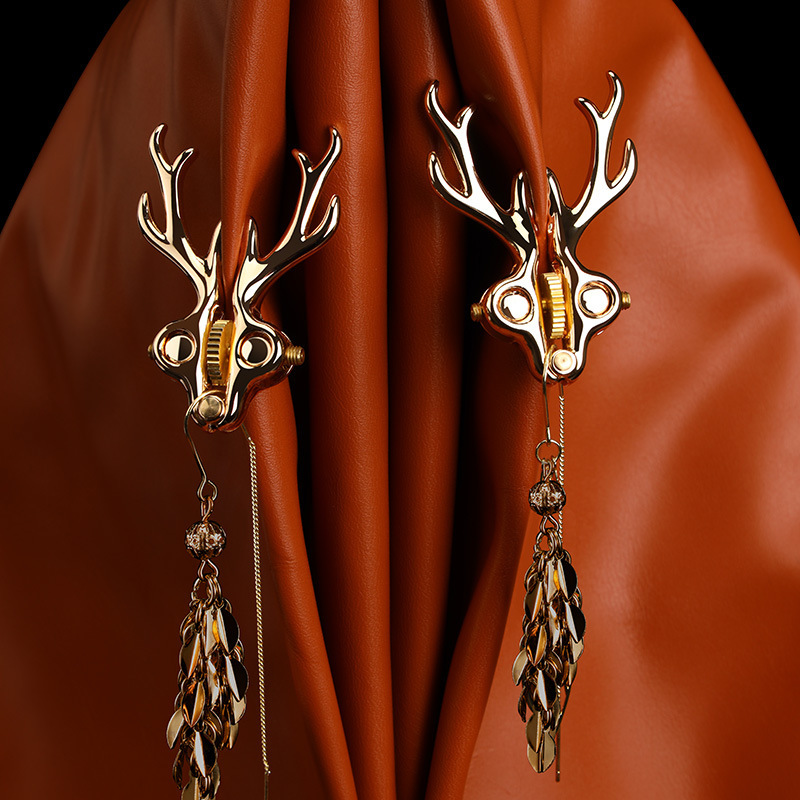 AL674225774687--SEVANDA is a high-end sexy beanie deer breast clip-Please contact customer service for price