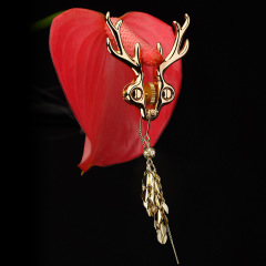 AL674225774687--SEVANDA is a high-end sexy beanie deer breast clip-Please contact customer service for price