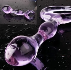 RF6156--Crystal Glass Massager, Glass Penis, Anal Plug