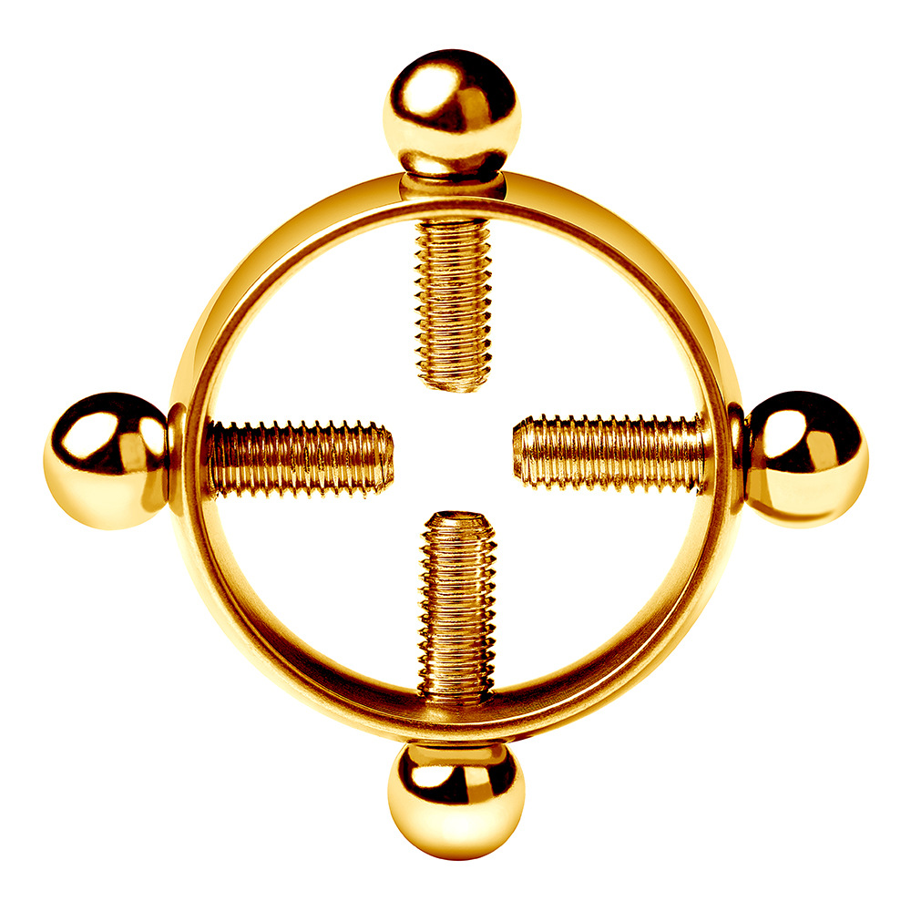G002--High-end stainless steel adjustable nipple clamp with perforations