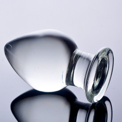 HF18--Transparent Crystal Anal Plug/Glass Dildo