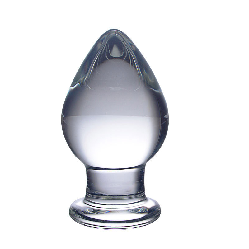 HF18--Transparent Crystal Anal Plug/Glass Dildo