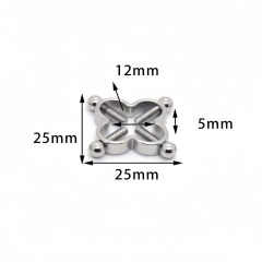 HY3381--Four-leaf clover stainless steel adjustable nipple clamp with piercing