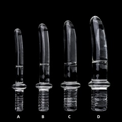 RF6651--Crystal Trace Manual Crystal Dildo