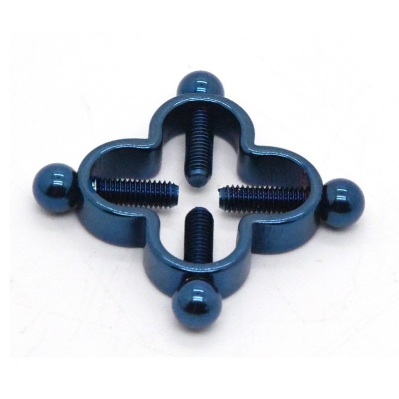 HY3381--Four-leaf clover stainless steel adjustable nipple clamp with piercing