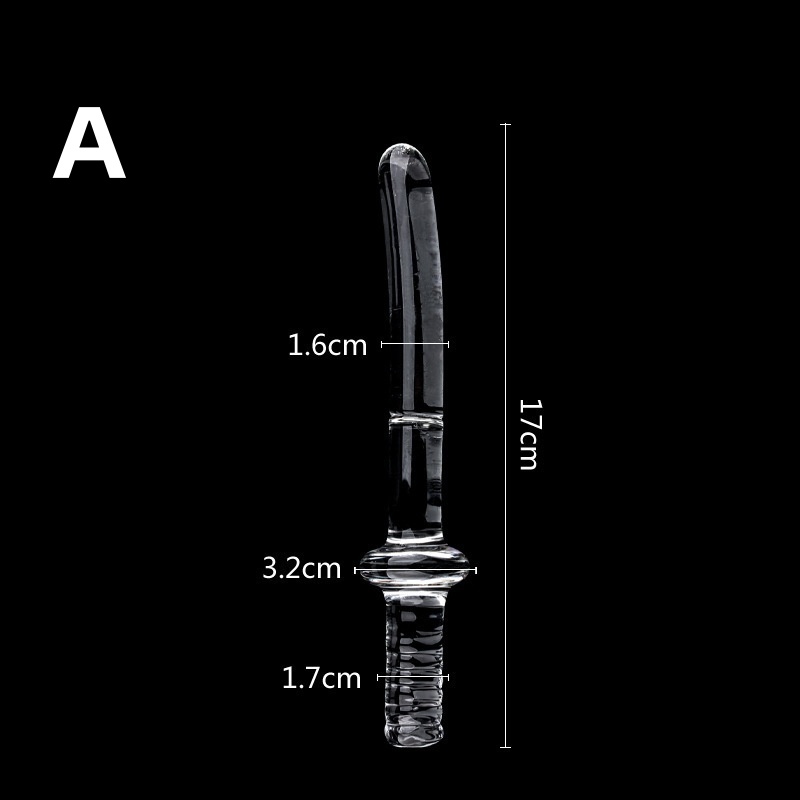 RF6651--Crystal Trace Manual Crystal Dildo
