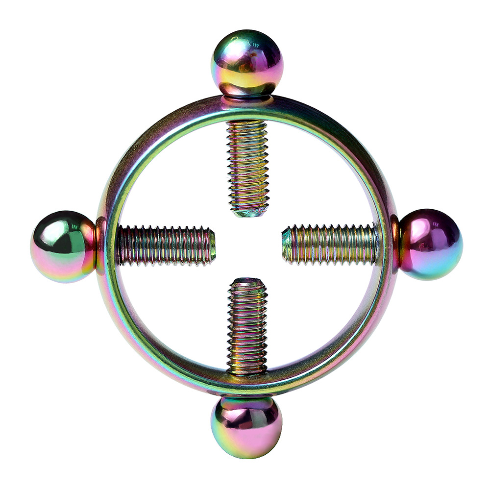 G002--High-end stainless steel adjustable nipple clamp with perforations