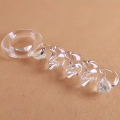 RF6149--Adult Glass Crystal Penis Massager