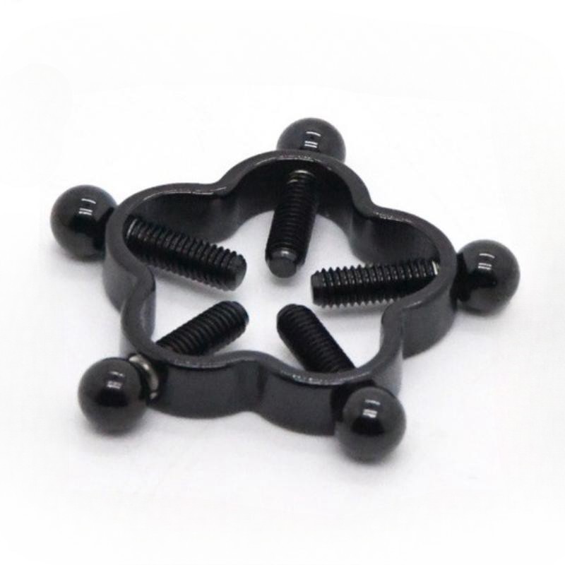 HY3383--Plum blossom stainless steel adjustable nipple clamp with perforation