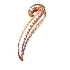 HF24-Transparent Crystal Male Penis Glass Ice and Fire Stimulator for Men and Women