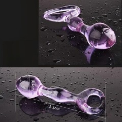 RF6156--Crystal Glass Massager, Glass Penis, Anal Plug