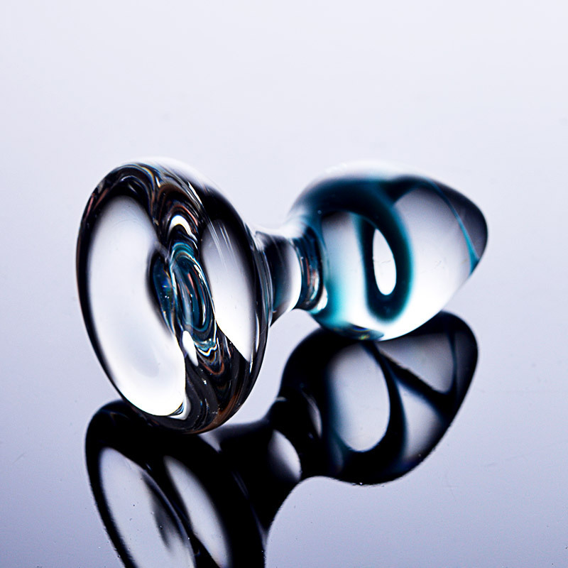 HF16-Glass anal plug, crystal dildo, masturbation device